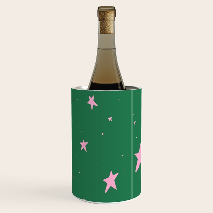 Pink nighttime stars  Wine Chiller Gallery Image 2