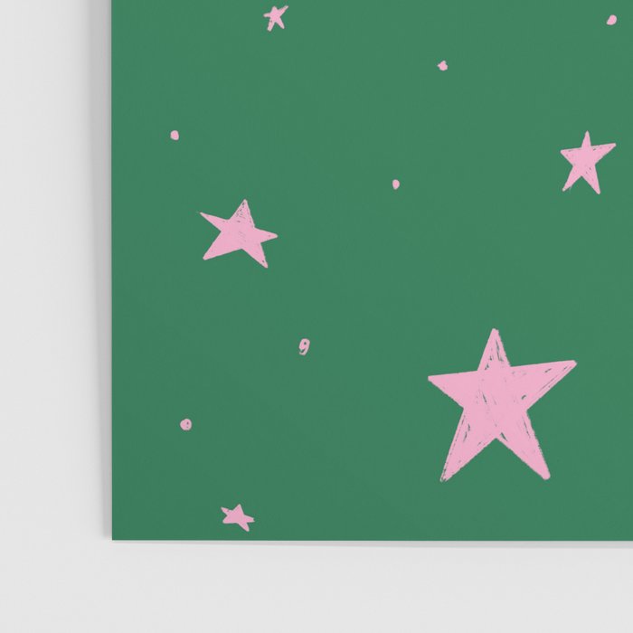 Pink nighttime stars  Poster Gallery Image 3