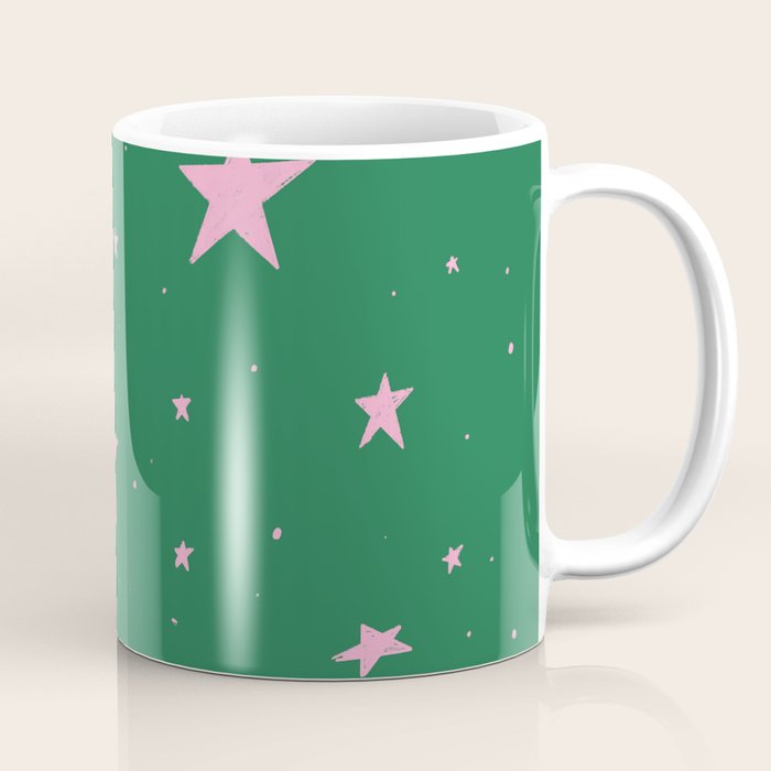 Pink nighttime stars  Coffee Mug Gallery Image 1