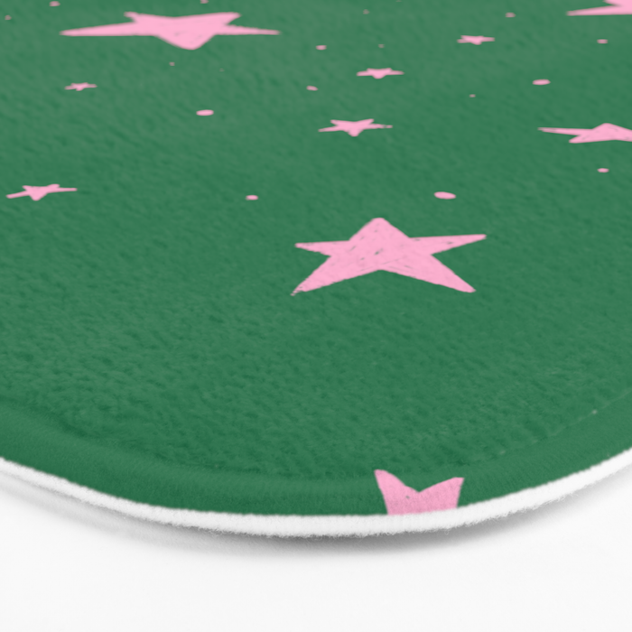 Pink nighttime stars  Bath Mat Gallery Image 3