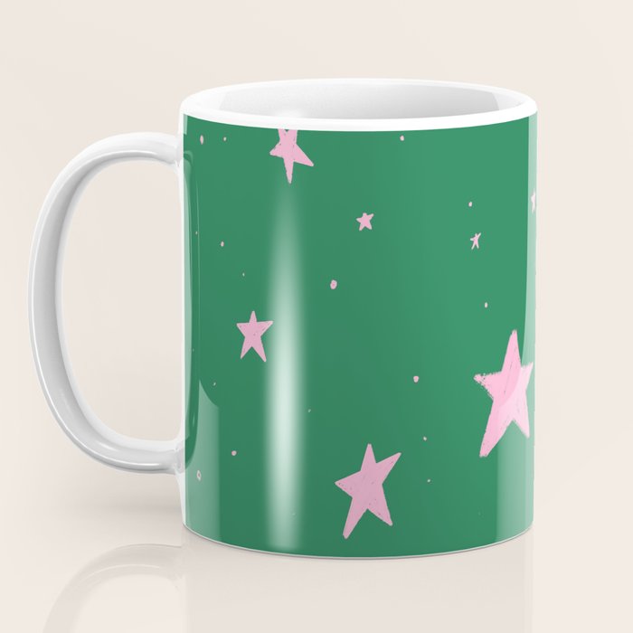 Pink nighttime stars  Coffee Mug Gallery Image 3