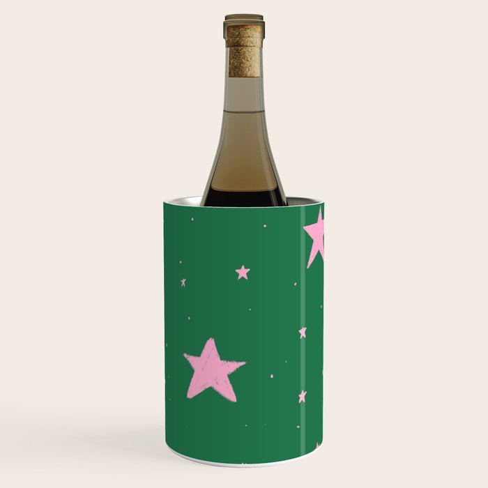 Pink nighttime stars  Wine Chiller Gallery Image 1