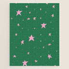 Pink nighttime stars  Jigsaw Puzzle Gallery Image 1