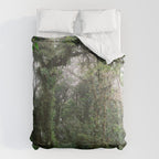 Monteverde Cloud forest | Costa Rica nature eco travel photography | Shades of green Comforter Gallery Image 6