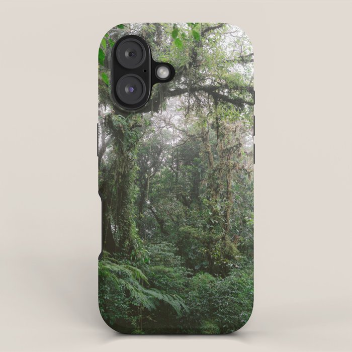 Monteverde Cloud forest | Costa Rica nature eco travel photography | Shades of green iPhone Case Gallery Image 1
