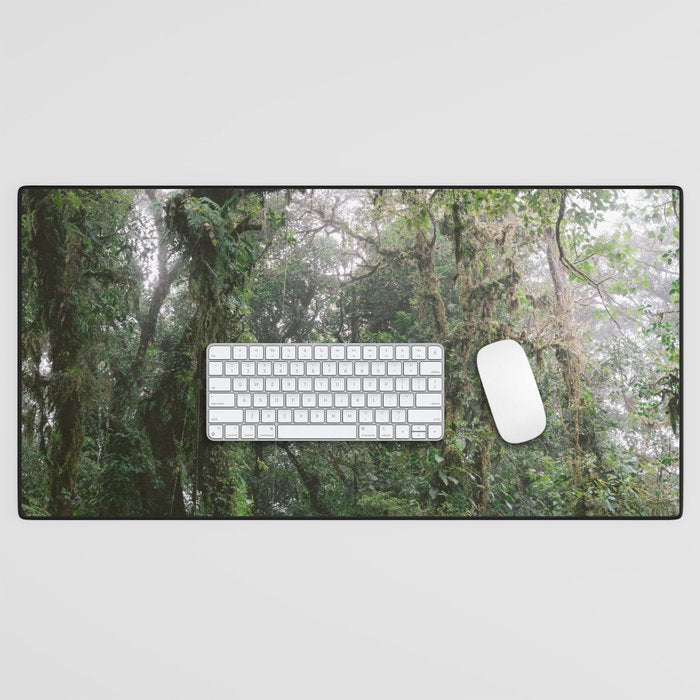 Monteverde Cloud forest | Costa Rica nature eco travel photography | Shades of green Desk Mat Gallery Image 1