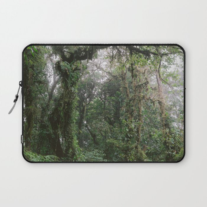 Monteverde Cloud forest | Costa Rica nature eco travel photography | Shades of green Laptop Sleeve Gallery Image 1