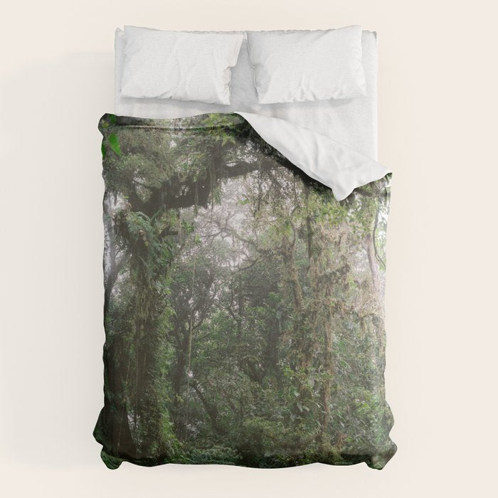 Monteverde Cloud forest | Costa Rica nature eco travel photography | Shades of green Duvet Cover Gallery Image 6