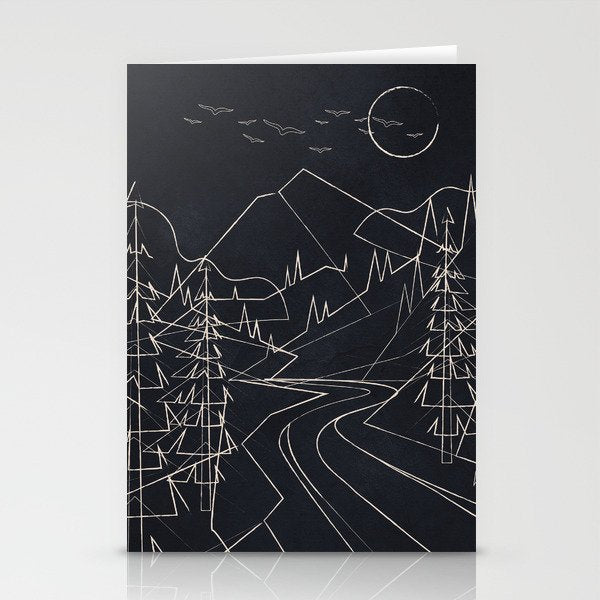 Minimalist Landscape 3 Stationery Card Gallery Image 2