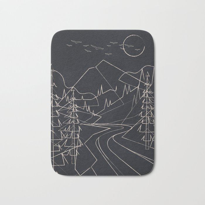 Minimalist Landscape 3 Bath Mat Gallery Image 1