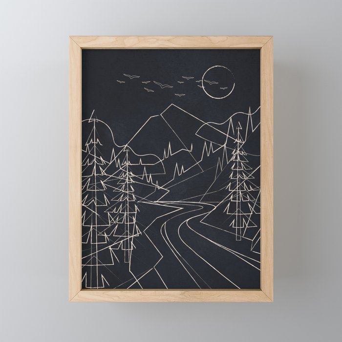 Minimalist Landscape 3 Mini Art Print Gallery Image 1