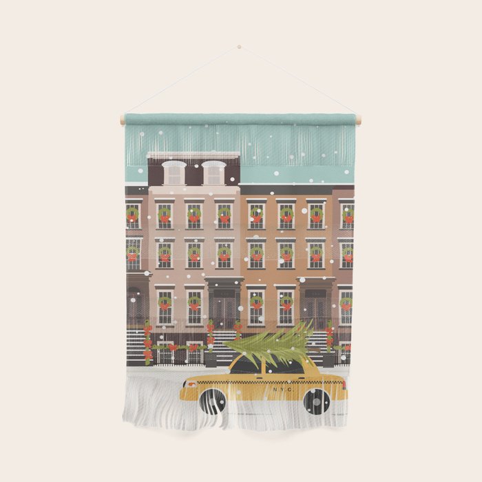 New York City Christmas Wall Hanging Gallery Image 1