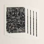 abstract line art faces 4 Wrapping Paper Gallery Image 3