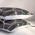 abstract line art faces 4 Pillow Sham Gallery Image 3