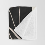abstract line art faces 4 Throw Blanket Gallery Image 3