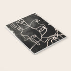 abstract line art faces 4 Notebook Gallery Image 3