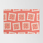 Vintage flower postage stamp pattern Rug Gallery Image 2