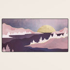 Mauve Lake Desk Mat Gallery Image 3