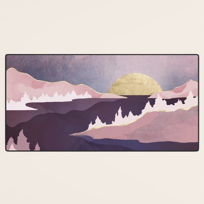 Mauve Lake Desk Mat Gallery Image 3