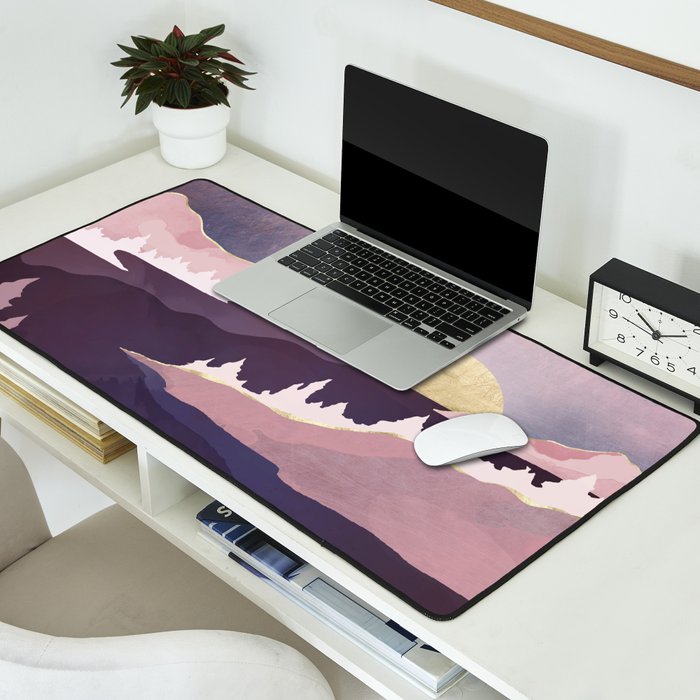 Mauve Lake Desk Mat Gallery Image 2