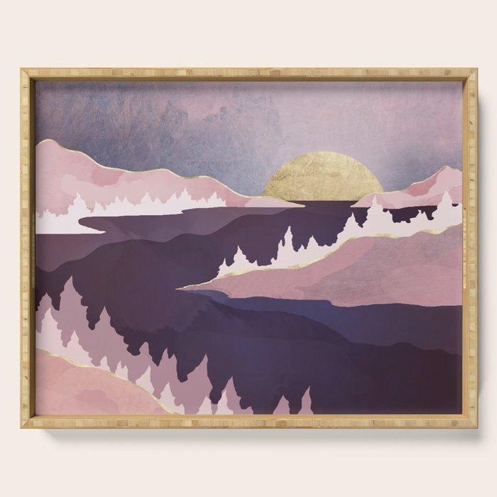 Mauve Lake Serving Tray Gallery Image 1