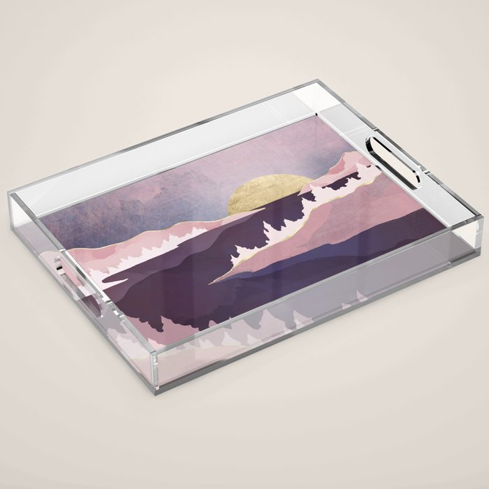 Mauve Lake Acrylic Tray Gallery Image 1