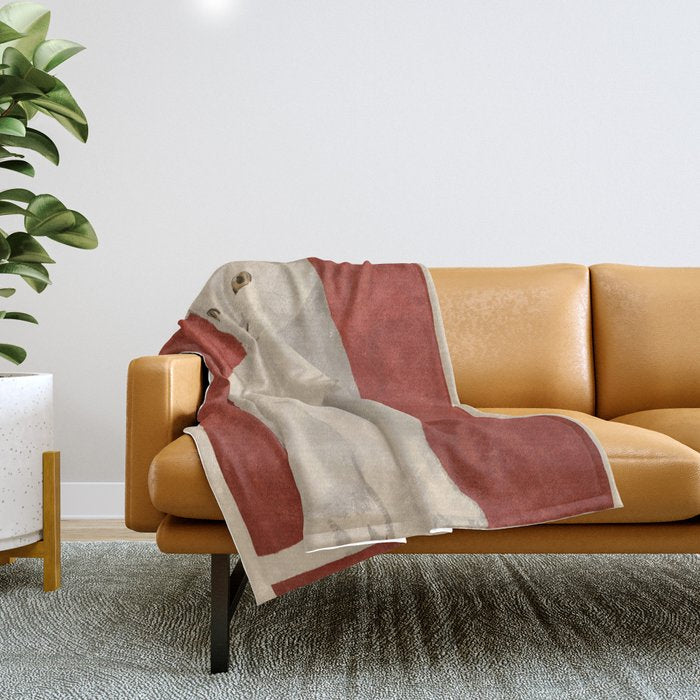 Minimal White Cat 3 Throw Blanket Gallery Image 1