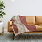Minimal White Cat 3 Throw Blanket Gallery Image 1