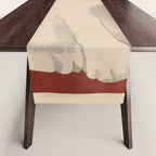 Minimal White Cat 3 Table Runner Gallery Image 1