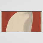 Minimal White Cat 3 Desk Mat Gallery Image 3