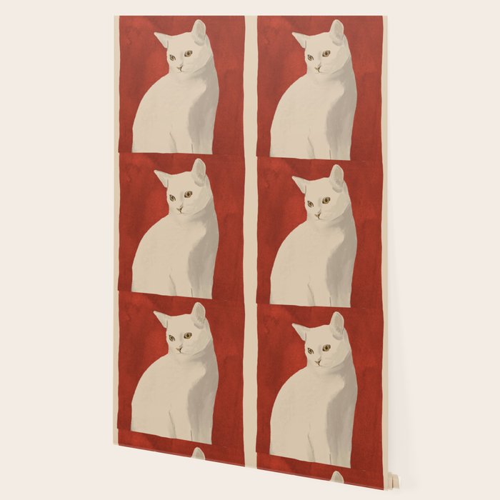 Minimal White Cat 3 Wallpaper Gallery Image 2