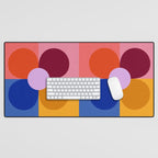 Color Block Bloom Desk Mat Gallery Image 1