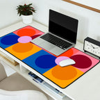 Color Block Bloom Desk Mat Gallery Image 2