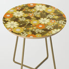 1970s Retro/Vintage Floral Pattern Side Table Gallery Image 2