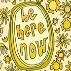 be here now // flower power // retro surf art by surfy birdy Coffee Mug Gallery Image 2