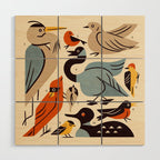 Midwest Birds Guide Wood Wall Art Gallery Image 1