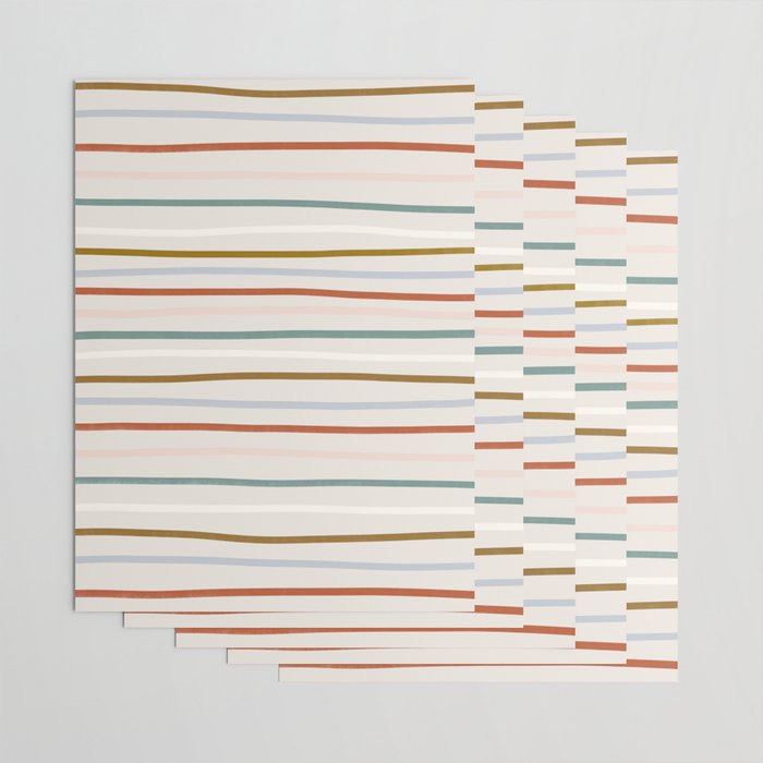 signature stripe Wrapping Paper Gallery Image 3