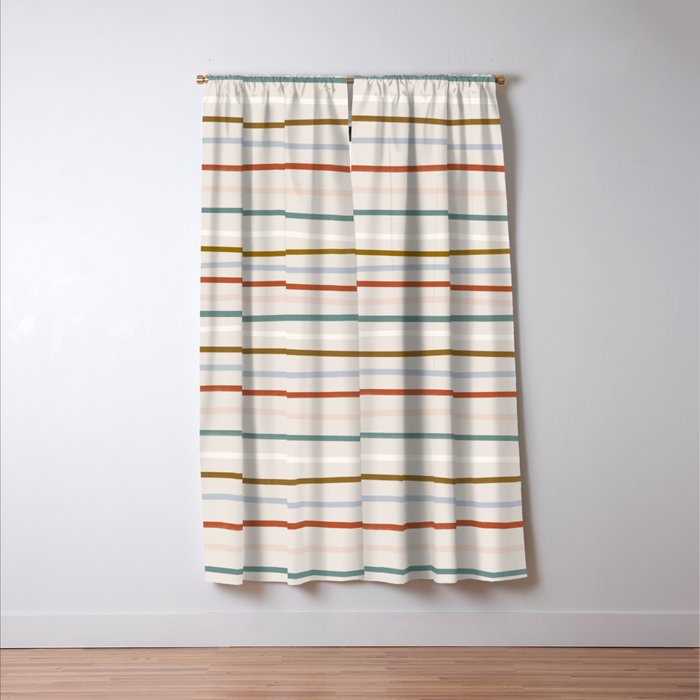 signature stripe Window Curtain Gallery Image 3