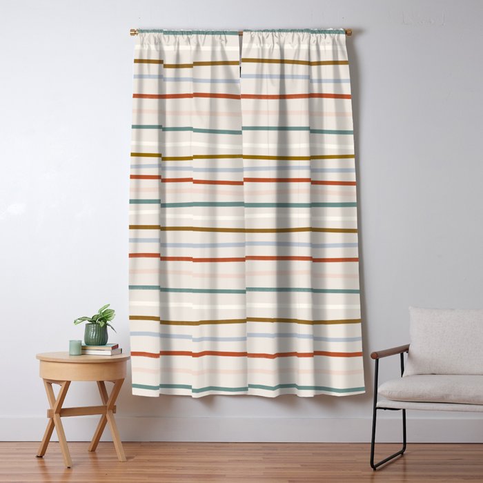 signature stripe Window Curtain Gallery Image 1