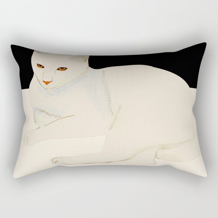 Minimal Abstract Art Cat 6 Rectangular Pillow Gallery Image 2