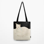 Minimal Abstract Art Cat 6 Tote Bag Gallery Image 2