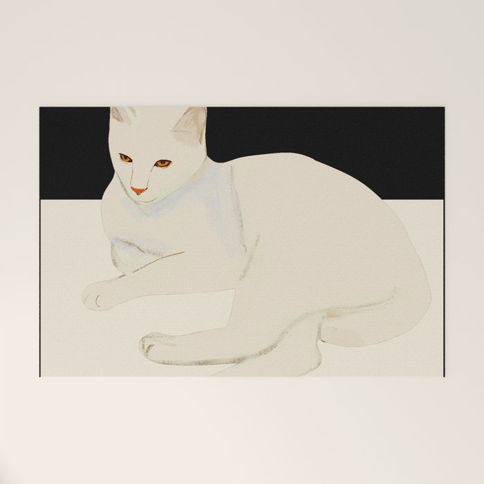 Minimal Abstract Art Cat 6 Welcome Mat Gallery Image 1