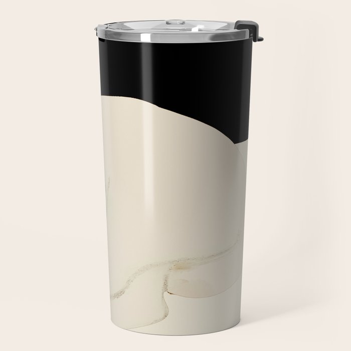 Minimal Abstract Art Cat 6 Travel Mug Gallery Image 2