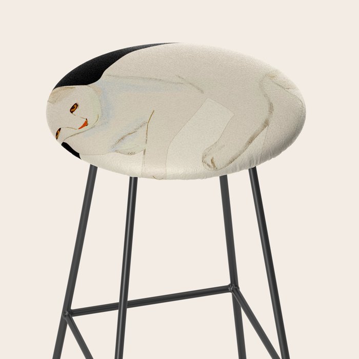 Minimal Abstract Art Cat 6 Stool Gallery Image 2