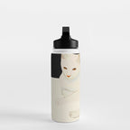 Minimal Abstract Art Cat 6 Water Bottle Gallery Image 3