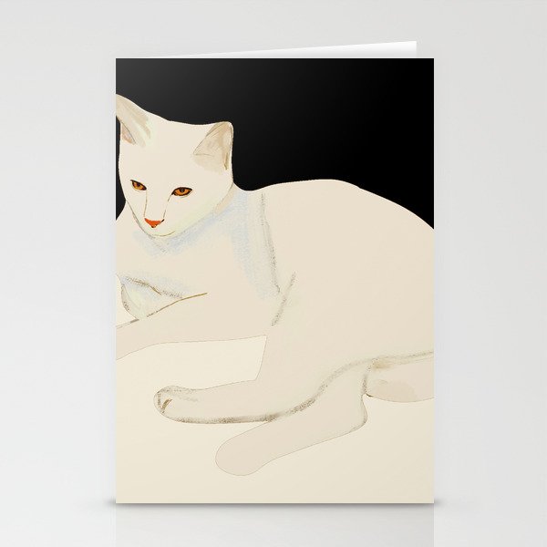 Minimal Abstract Art Cat 6 Stationery Card Gallery Image 1