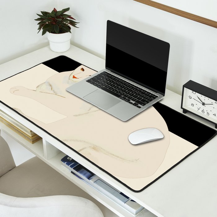 Minimal Abstract Art Cat 6 Desk Mat Gallery Image 2