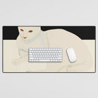 Minimal Abstract Art Cat 6 Desk Mat Gallery Image 1