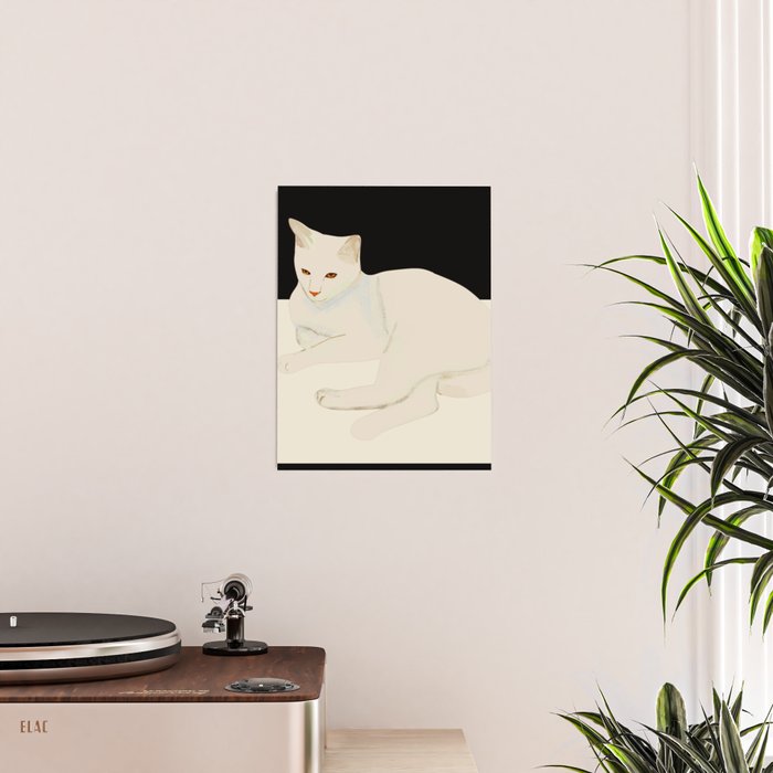 Minimal Abstract Art Cat 6 Poster Gallery Image 2