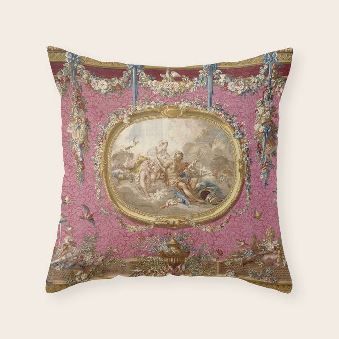 François Boucher "Venus aux forges de Vulcain" Throw Pillow Gallery Image 6